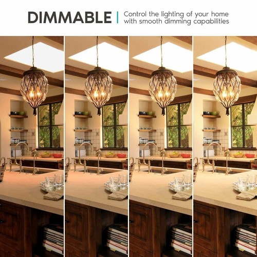 Luxrite Frosted LED Candle Bulbs 40W Equivalent 360lm 2700K UL E12 Base 12-Pack - Picture 4 of 7