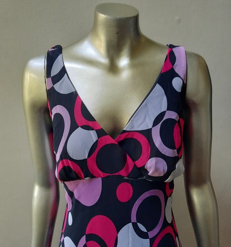 VESTIDO MIDI Y2K 90S GEOMÉTRICO ETÉREO COQUETA HADA CAPRICHO TIBURÓN MORDIDA DOBLADILLO 6 - Imagen 6 de 6