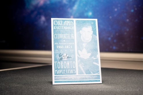 Orland Kurtenbach Toronto Maple Leafs Vintage Signature Cut Cards - Autographed - Picture 2 of 2