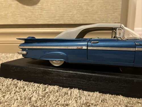 1:18 SCALE ROAD TOUGH CHEVROLET IMPALA 1959 BLUE DIECAST MODEL MUSCLE CAR - Picture 7 of 10