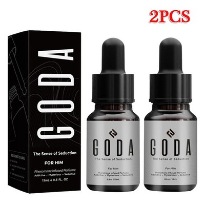 2PCS GODA For Him Pheromones Cologne for Men Infused with Real Pheromones 15ml 
