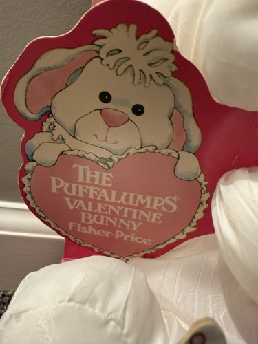 Vintage Fisher Price The Puffalumps Valentine Bunny Rabbit in The box - Picture 2 of 13