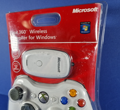 Official MICROSOFT XBOX 360 Wireless Controller & Receiver Windows PC NEW SEALED - Picture 2 of 4