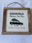 10x10 Rustic Grisworld Christmas Tree Farm Sign With Twine Hanger