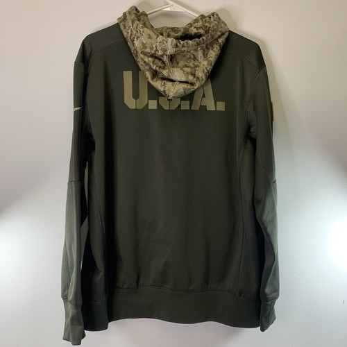 Nike NFL Salute To Service LA Chargers Hoodie Mens L Green On-Field Sweatshirt - Picture 3 of 9