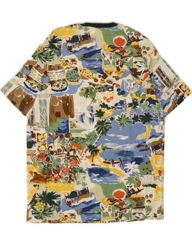 BENETTON Mens Graphic T-Shirt Top Large Multicoloured Cotton DJ53 - 第 2/4 張圖片