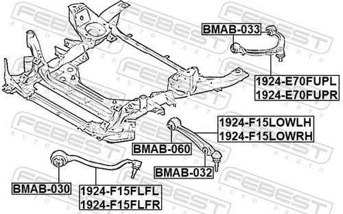 TRACK CONTROL ARM 1924-F15FLFL FOR BMW X5/F85 X6/F16/F86 N57D30C/A/B N55B30 3.0L - Picture 3 of 7
