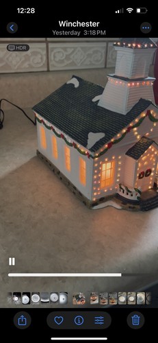 Santa’s Workshop Our Lady of Mercy fiber optic church - Picture 5 of 7
