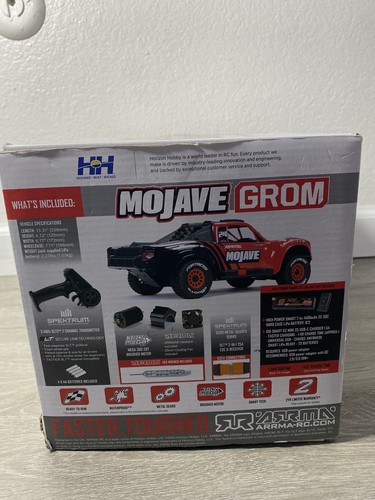 Arrma Mojave Grom MEGA 4WD 380 Brushed 1/18 Electric Desert Truck RTR Red Black - Picture 5 of 24