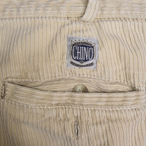 COLUMBIA Vintage Men's Tan Corduroy Chino Pants 36W -1247 - Picture 5 of 7