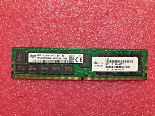 UCS-MR-X64G2RT-H CISCO 64GB 2RX4 PC4-2933Y REGISTERED ECC RDIMM MEMORY - Picture 1 of 5