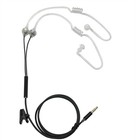 Écouteur filaire stéréo tube d'air microphone volume 3,5 mm casque de téléphone portable