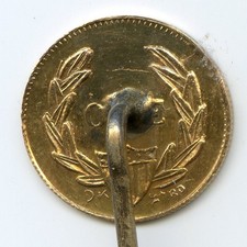 GOLD - 1849 $1 British Columbia / California Gold / Greene 320 / Stickpin 1