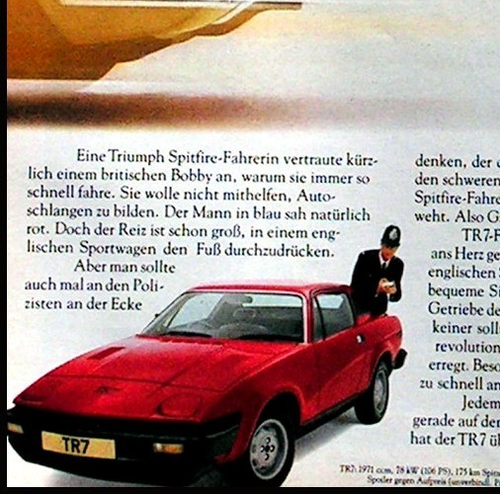 Triumph Spitfire, originale Werbung aus 1978 Großformat - Picture 3 of 3