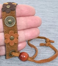 Vintage Leather Bracelet Adjustable Hippie Boho