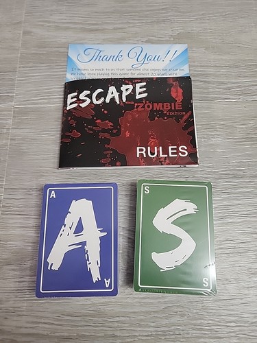 Escape Zombie Edition Card Game New Open Box OOP - Picture 4 of 6