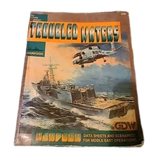 VERY RARE GDW War Game HARPOON 750 TROUBLED WATERS Supplement By Carlson EXC