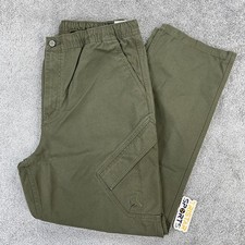 Jordan Cargo Pants Mens XL Green Standard Fit Cotton Elastic Waist FV7255-222