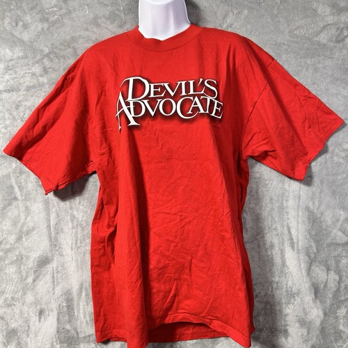 Vintage 1997 Devils Advocate Film Promo Keanu Reeves Al Pacino T-Shirt Erwachsene XL