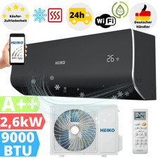Split Klimaanlage 9000BTU Heiko Klimagerät Klima WLAN R32 2,6kW Splitgerät …