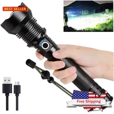 Rechargeable LED Flashlights High Lumens, 90,000 Lumens Super Bright Flashlight