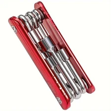 6-in-1 Folding Nut Driver Set, Metric Hex Keys Compact Pocket Socket Wrench Tool
