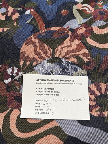 Scotch & Soda FAVE Tapered-Fit Jogger Pants Sz. Medium Blue Jacquard High Rise - Picture 15 of 15