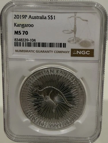 2019 P Australia KANGAROO S$1 NGC MS70