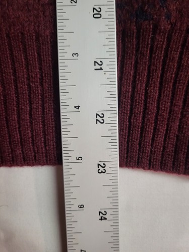 Vintage Gant Sweater Mens Size Large L Red Geometric Swirl 100% Wool - Picture 15 of 15