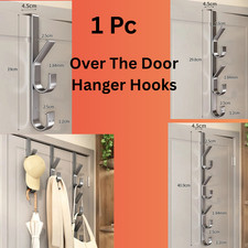 Over The Door Hanger 7 Hooks Clothes Coat Jacket Rack Towel Holder Storage