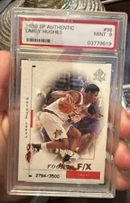 1998-99 SP Authentic Rookie F/X /3500 Larry Hughes #98 PSA 9 MINT Rookie RC