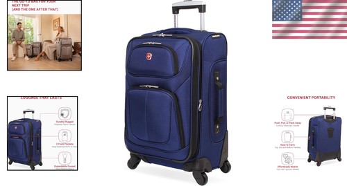 Durable Lightweight 21-Inch Expandable Carry-On with 360-Degree Spinner Wheels - Picture 2 of 11