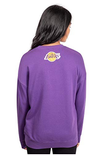 Ultra Game NBA Los Angeles Lakers Womens Extra Soft Fleece Distressed Oversized - Bild 2 von 5
