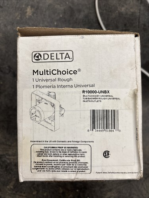 #ad Delta Faucet R10000 UNBX Multi choice Tub Shower Rough Universal Inlet Outlet $30.00