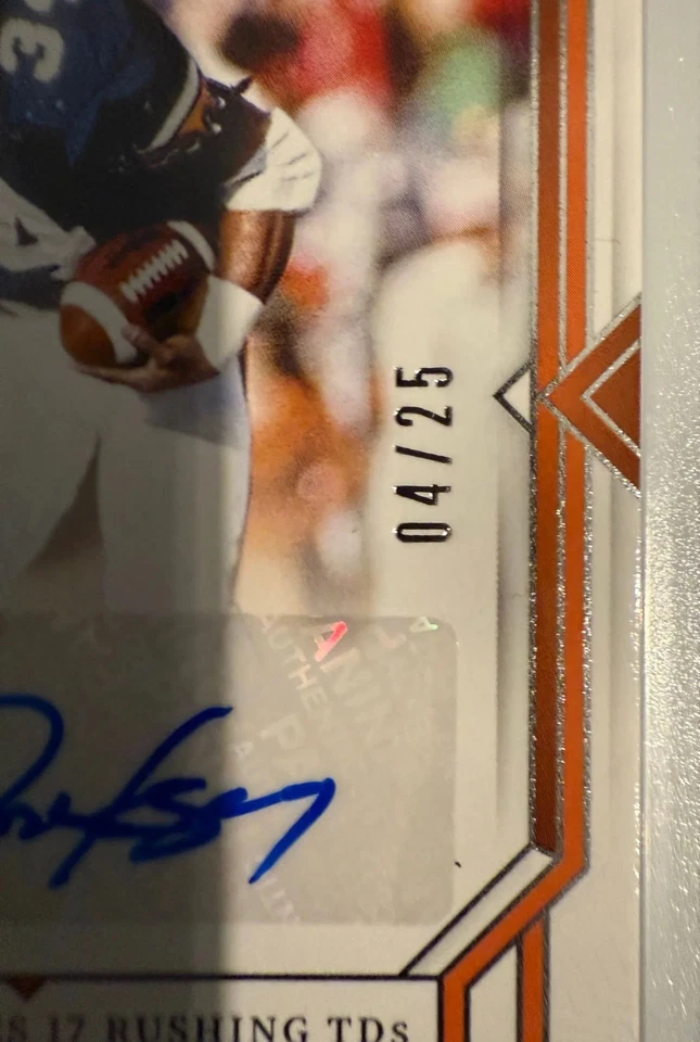 BO JACKSON 2024 National Treasures Collegiate Auburn Treasured Moments Auto /25 - Image 3 of 4