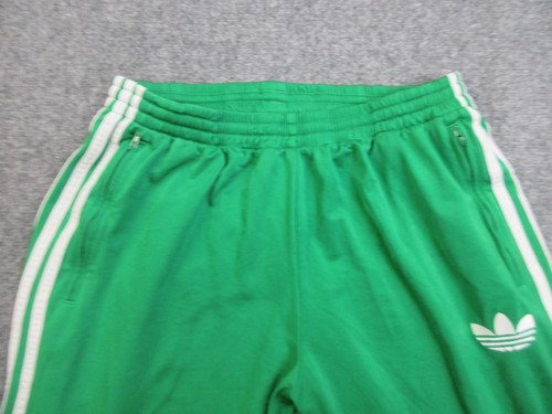 VINTAGE Adidas Pants Mens Large Track Athletic 3 Stripes Zip Pockets Trefoil - Picture 12 of 22