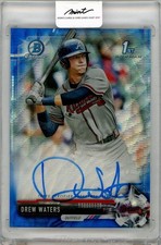 2017 Topps Bowman Chrome Drew Waters Autographs 036/150