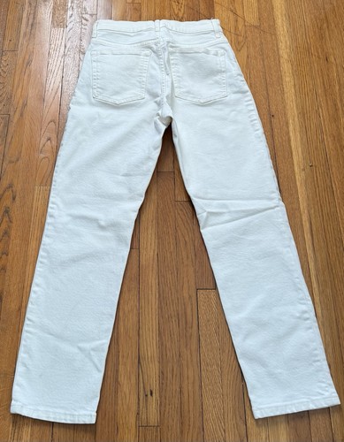 Jeans Everlane The Cheeky Jean 25 Crop Algodón Blanco Denim Minimalista Preppy - Imagen 8 de 15