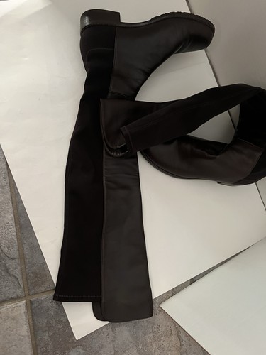 Stuart Weitzman Boots 50/50 Chocolate Brown Size 7 - Picture 2 of 8