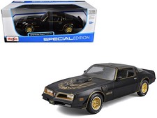1978 Pontiac Firebird Trans Am Black Metallic Diecast Model Car 1/18 Maisto S...