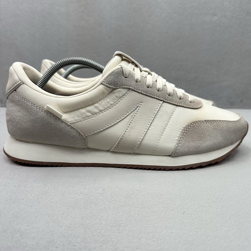 Kizik Milan Mens Size 11 (D) Shoes Bone Suede Hands Free Slip On Comfort Sneaker - Picture 1 of 8