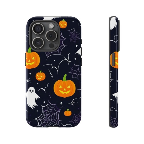 Halloween Phone Case, Spooky Cell Phone Cover, Pumpkin Ghost Design, Fall - Picture 48 of 280