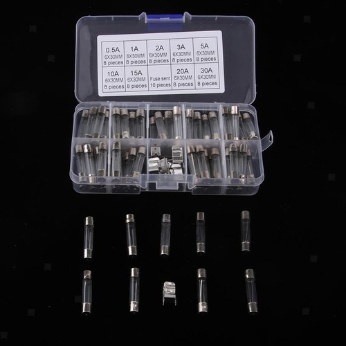 72-teiliges Set Mit Flinken Glassicherungen, 6 X 30 Mm, + 16 AWG-Draht, - Picture 4 of 7
