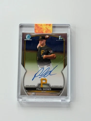 Topps 2023 Bowman Draft Paul Skenes 1st Bowman Auto Chrome Prospect CDA-PS