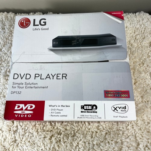 LG DP132 DVD-Player neu versiegelt in Box - USB Direktaufnahme - Fernbedienung enthalten - Bild 1 von 3