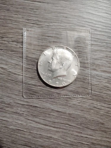 1970 D Kennedy BU Half Dollar 40% Silver From Mint Set In