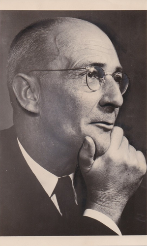 1957 Pressefoto Romancier C.S. Förster Posen für Fotograf Ansel Adams