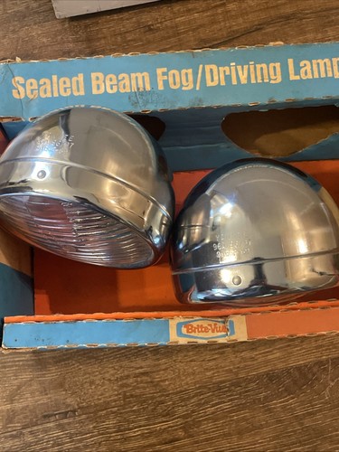 2 NOS Vintage Yankee No. 96 96A Chrome Driving Lamps Fog Lights 12V Free Ship. - Picture 7 of 13