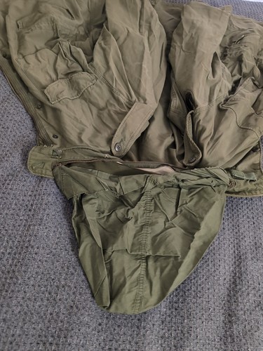 VTG 70s Alpha Industries US Army Cold Weather Field Coat Vietnam Era Medium Reg - Picture 18 of 24