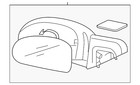 Genuine Hyundai Mirror Assembly 87610-0A000